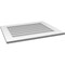 Ekena Millwork Vertical Surface Mount PVC Gable Vent: Non-Functional, w/ 3-1/2"W x 1"P Standard Frame, 30"W x 24"H GVPVE30X2401SN - alternate 4